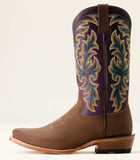 Ariat Men’s Futurity Champ Cowboy Boot - Dijon Roughout / Royal Purple