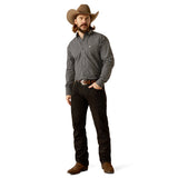 Ariat Pro Series Team Otto Classic Fit Shirt - Black/Khaki