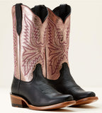 Ariat Ladies Futurity Flash Western Boot - MIDNIGHT BLACK|ROSE GOLD SHINE 10053610