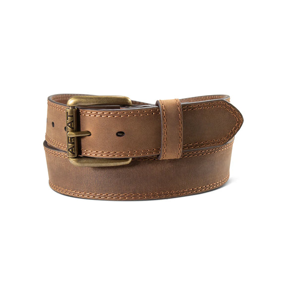 Ariat Men’s Single Ply Leather Work Belt - Medium Brown
