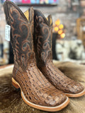 HP Chocolate Nile Croc Print Western Boot