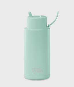 Limited Edition Ceramic Reusable Bottle 34oz - Peppermint
