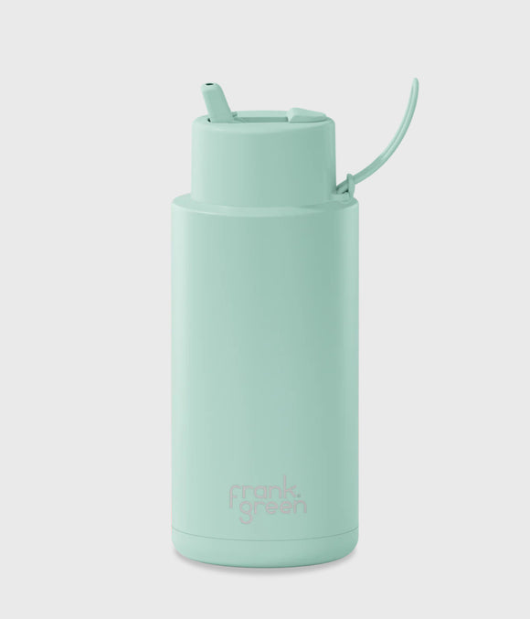 Limited Edition Ceramic Reusable Bottle 34oz - Peppermint