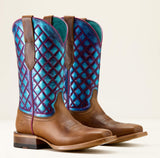 Ariat Frontier Wittman Wide Square Toe Western Boot - SHADES OF GRAIN|IRIDESCENT LAGOON