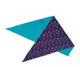 JUST COUNTRY Women's Carlee Double Sided Scarf - Navy Pansies/Turquoise