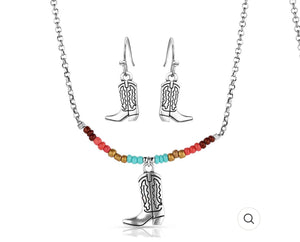 Colorstruck Cowboy Boot Beaded Jewellery Set - JS5885