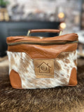 Cowhide Cosmetic Bath / Toiletries Bag