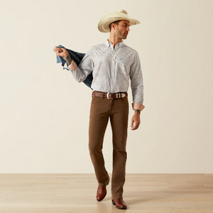 MEN'S ARIAT WRINKLE FREE BRENDAN FITTED LONG SLEEVE SHIRT - 10054665
