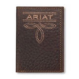 Ariat Men's Trifold Style Wallet Bug Stitch - Brown - A3563402