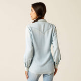 Women's Ariat Blues Snap Front Shirt - Chambray