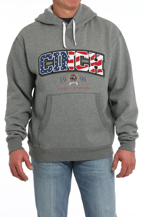 MEN'S VINTAGE CINCH 1996 HOODIE - GRAY
