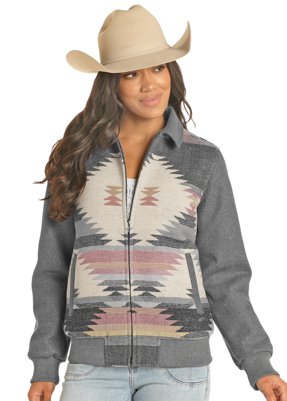 Women's Powder River Wool Bomber Jacket #DW92C04124