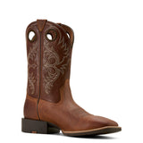 Men's Sport Rodeo Cowboy Boot - AGED TAN ELEPHANT PRINT/LUNA TAN