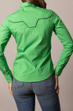 Kimes Ranch Logo Horn Long Sleeve - Kelly Green