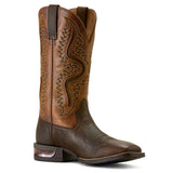 Ariat Men's Captivate Wide Square Toe Western Boot - DARK BROWN/PEANUT BUTTER