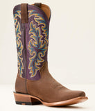 Ariat Men’s Futurity Champ Cowboy Boot - Dijon Roughout / Royal Purple