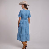 Stetson WOMEN'S 3 TIERED DENIM DRESS