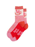 Cowboy Boot Stripe Bamboo Socks in Pink