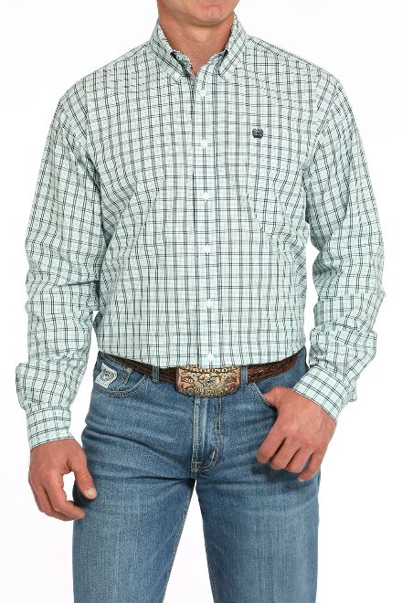 MEN'S CINCH PLAID BUTTON-DOWN WESTERN SHIRT - MTW1105931