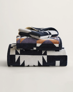 Pendleton - 3 PIECE TOWEL SET SPIDER ROCK BLACK / WHITE