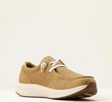 Ariat Buckeye Waterproof Shoe - LIGHT TAN|NATURALLY DISTRESSED CROC PRINT