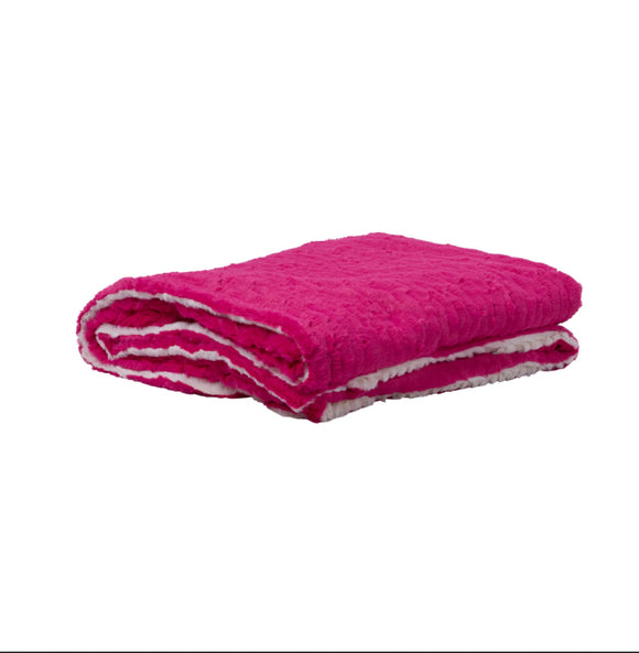 Cosy Blanket - Pink/White