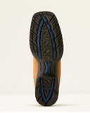 Ariat Ladies Hybrid Ranch Time Western Boot - ACORN ROUGHOUT|DEEP TEAL