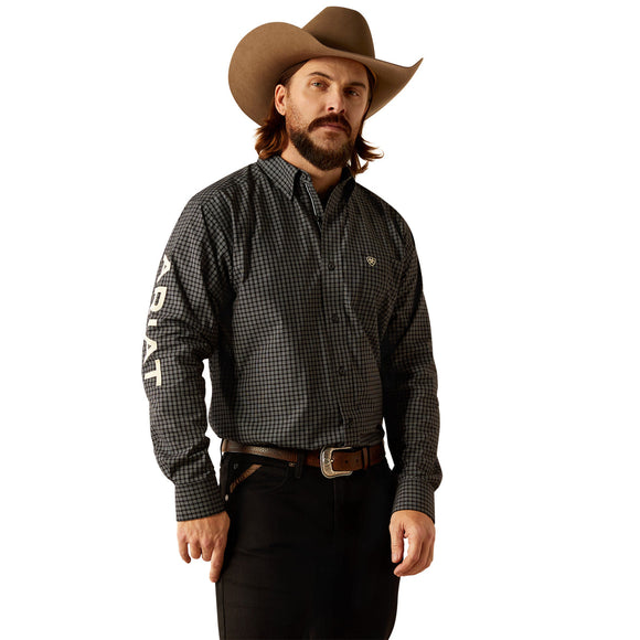 Ariat Pro Series Team Otto Classic Fit Shirt - Black/Khaki