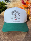 Vaquera Green Moustache Cowboy Cap