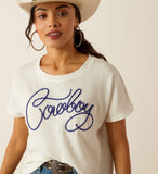 Ariat Ladies Cowboy Tee - Cloud Dancer