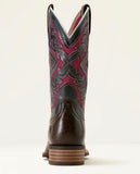 Ariat San Angelo VentTEK 360 Wide Square Toe Western Boot - CHOCOLATE CHIP|LOYAL BLUE