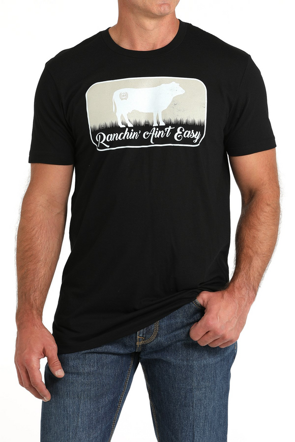 Cinch MEN'S RANCHIN AIN'T EASY - BLACK