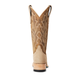 CLASSIC SQUARE BOOT - LATTE SUEDE AND BURNT CARAMEL