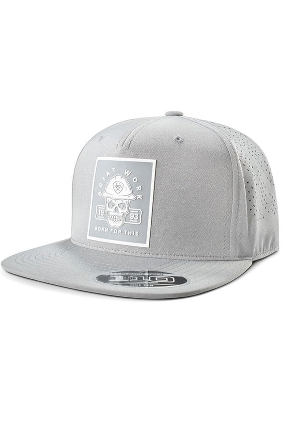 ARIAT Mens Cap Flexfit 110 HD Patch Grey A290001206