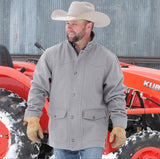 Cinch® Men's Grey Wooly Button Front Ranch Jacket
