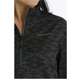 CINCH WOMEN’S PULLOVER 1/4 ZIP AZTEC PRINT BLACK MAK7902002