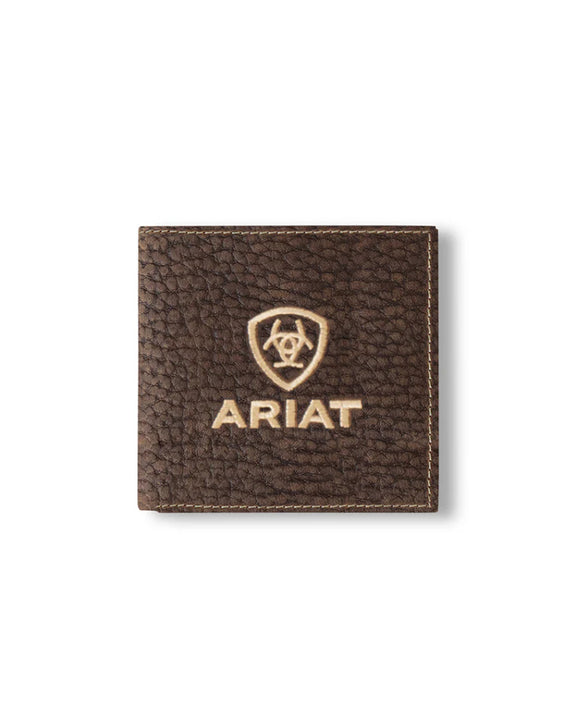 Ariat Large Bifold Wallet Bull Hide Brown A3556002