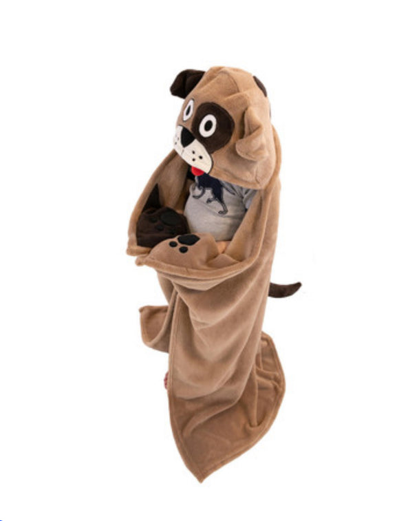 Dog Kid's Hooded Blanket
