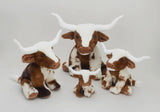 Small Longhorn Cream Brown Cow