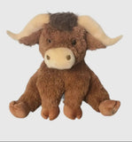 Horny Highland Cow Plush Toy - Medium
