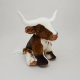 Small Longhorn Cream Brown Cow