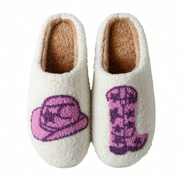 Cowgirl Slippers - Purple