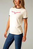 Kimes Ladies Steadfast Ringer Tee - Natural