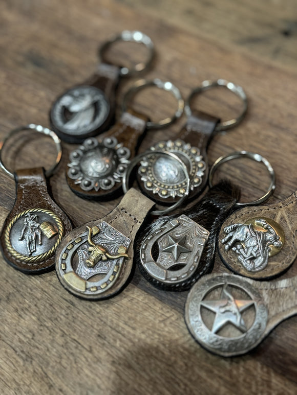 Western Concho Keyrings