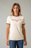 Kimes Ladies Steadfast Ringer Tee - Natural