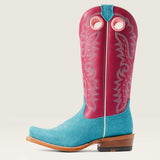 Ariat Futurity Boon Ladies Boots - Sky Blue Roughout / Dragonfruit
