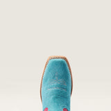 Ariat Futurity Boon Ladies Boots - Sky Blue Roughout / Dragonfruit