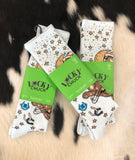Lucky Chuck - Cosmic Cowgirl Light Blue Performance Socks