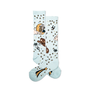 Lucky Chuck - Cosmic Cowgirl Light Blue Performance Socks