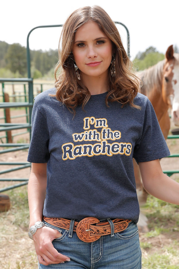 Cruel I’m with the Ranchers Tee - Navy